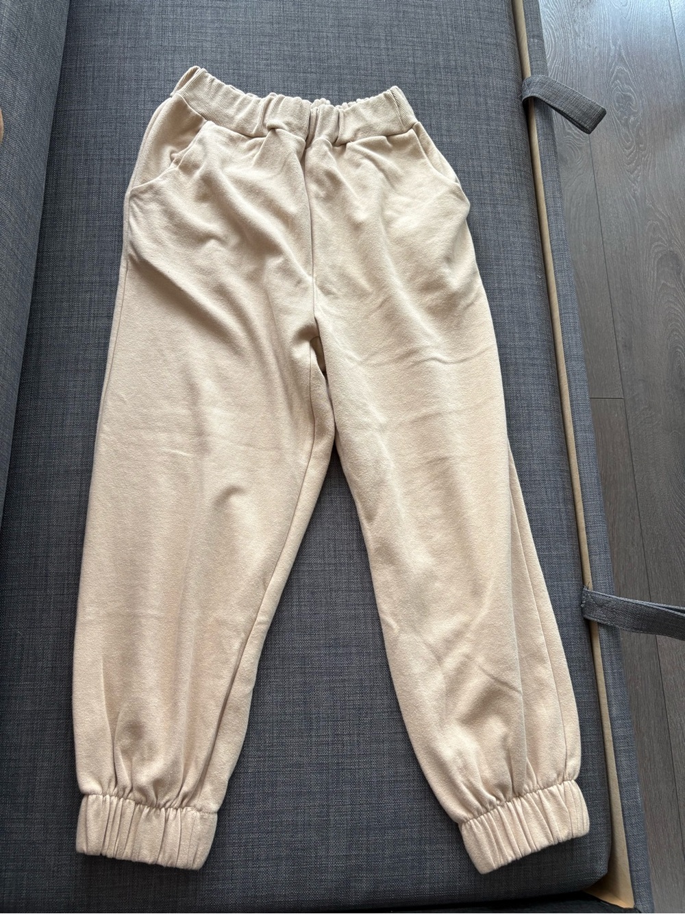 OAK + FORT Beige Elastic Waist Jogger Sweat Pants